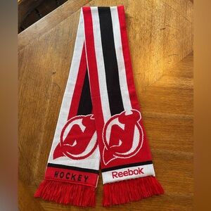 Vintage Reebok Face Off Collection New Jersey Devils Scarf